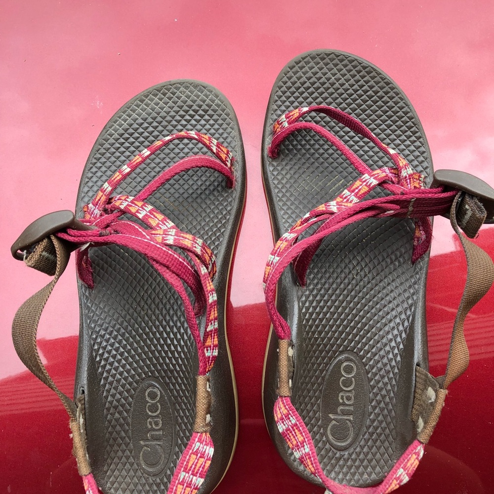 Chaco red shoes